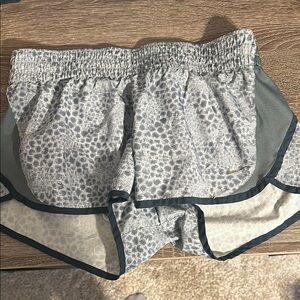 Nike Gray Patterned Women's Athletic Shorts